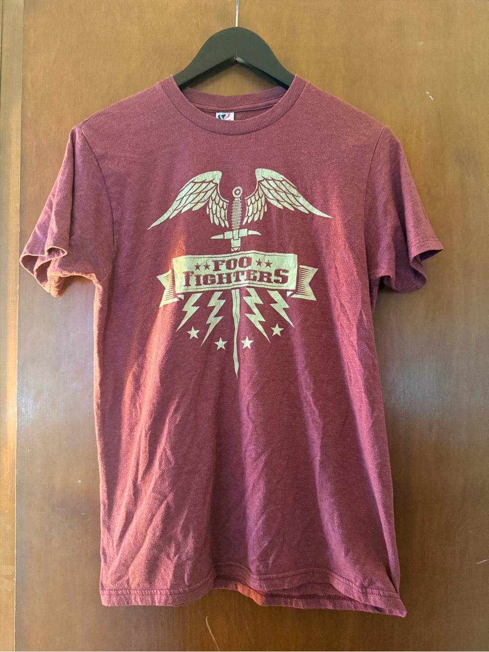 Foo Fighters Maroon Short-Sleeve Graphic Tee